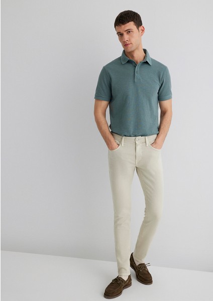 James Ekru Comfort Gabardin Pantolon 0042431024