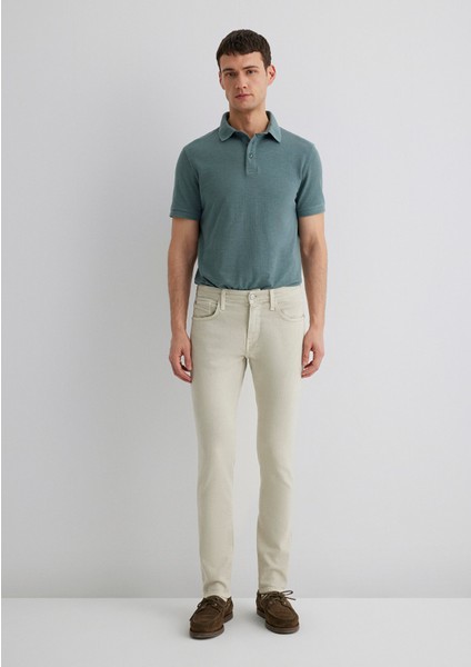 James Ekru Comfort Gabardin Pantolon 0042431024