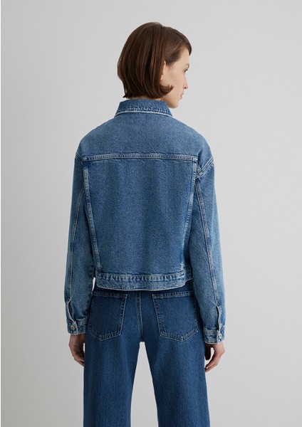 Megi Mavi Premium Indigo Mavisi Jean Ceket 1110389-89162