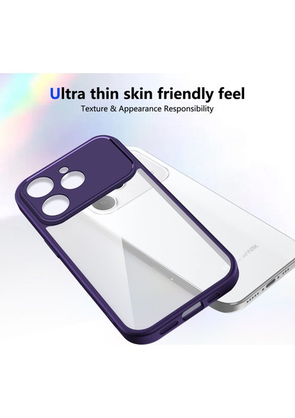 Tecno Spark 40,için Eabhulie Kılıf, Kamera Lens Korumalı Hibrit 2'si 1 Arada Şeffaf Kılıf-Mor (Yurt Dışından) fırsatları