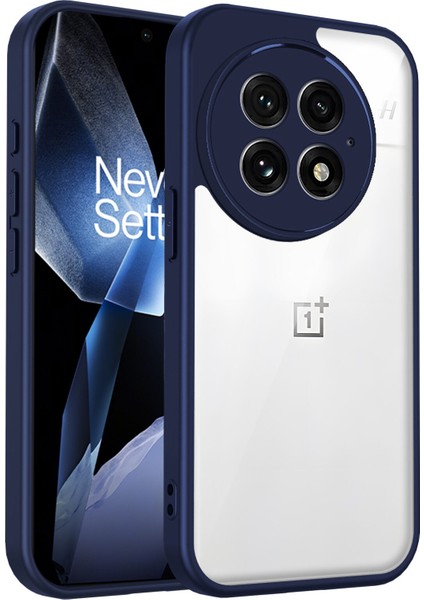 Oneplus 13,için Eabhulie Kılıf, Kamera Lens Korumalı Hibrit 2'si 1 Arada Şeffaf Kılıf-Blue (Yurt Dışından)