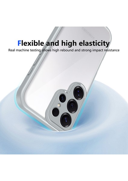 Samsung Galaxy S23 Ultra,için Eabhulie Kılıf, Kamera Lens Korumalı Hibrit 2'si 1 Arada Şeffaf Kılıf-Gri (Yurt Dışından) indirimleri