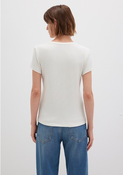 Beyaz Basic Tişört 1612904-80194