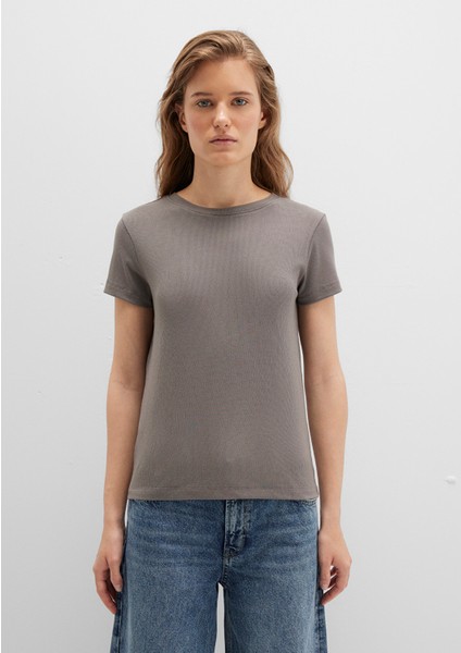 Gri Basic Tişört 1612904-70095