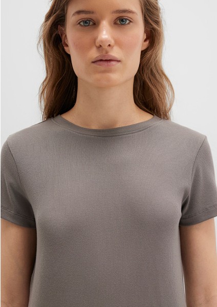 Gri Basic Tişört 1612904-70095