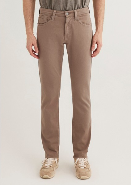 Marcus Kahverengi Comfort Gabardin Pantolon 0035189452
