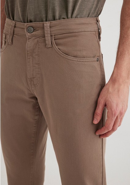 Marcus Kahverengi Comfort Gabardin Pantolon 0035189452