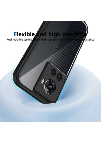 Oneplus 10R,IÇIN Eabhulie Kılıf, Kamera Lens Korumalı Hibrit 2'si 1 Arada Şeffaf Kılıf-Siyah (Yurt Dışından) indirimleri