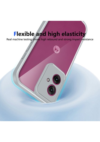 Motorola Moto G14,IÇIN Eabhulie Kılıf, Kamera Lens Korumalı Hibrit 2'si 1 Arada Şeffaf Kılıf-Gri (Yurt Dışından) indirimleri