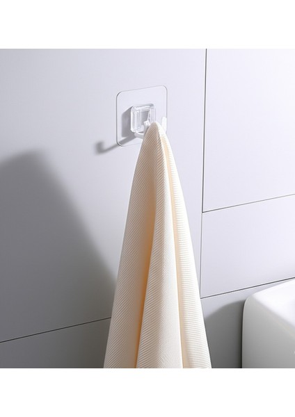 Geçmeli Klips Eşya Sabitleme Askısı 5 Adet Şeffaf Görünmez 10KG Taşıma