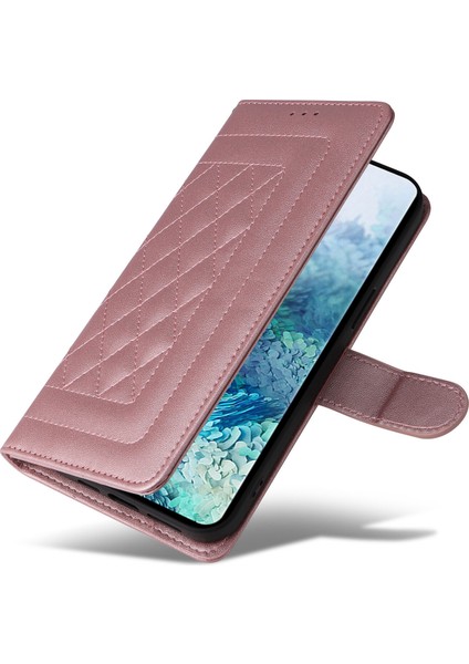 Samsung Galaxy S20 Plus 4g/5g Için El Kayışı ve Kart Yuvalı Premium Deri Cüzdan Kılıf-Rose Gold (Yurt Dışından) fırsatları