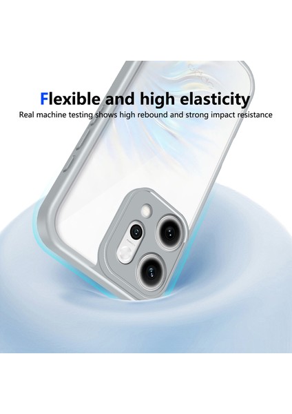 Oppo RENO14,IÇIN Eabhulie Kılıf, Kamera Lens Korumalı Hibrit 2'si 1 Arada Şeffaf Kılıf-Gri (Yurt Dışından) indirimleri