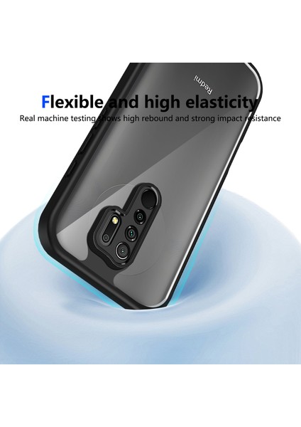 Xiaomi Redmi Note 8 Pro,için Eabhulie Kılıf, Kamera Lens Korumalı Hibrit 2'si 1 Arada Şeffaf Kılıf-Siyah (Yurt Dışından) indirimleri