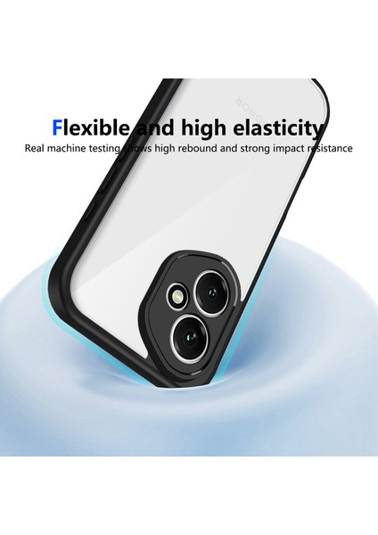 Honor 400,IÇIN Eabhulie Kılıf, Kamera Lens Korumalı Hibrit 2'si 1 Arada Şeffaf Kılıf-Siyah (Yurt Dışından) indirimleri