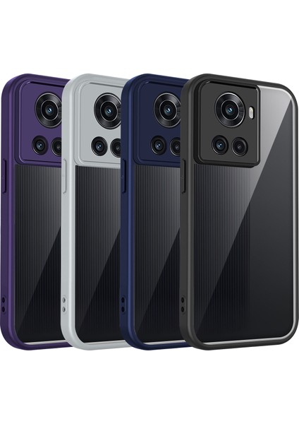 Oneplus 10R,IÇIN Eabhulie Kılıf, Kamera Lens Korumalı Hibrit 2'si 1 Arada Şeffaf Kılıf-Blue (Yurt Dışından) fiyatları
