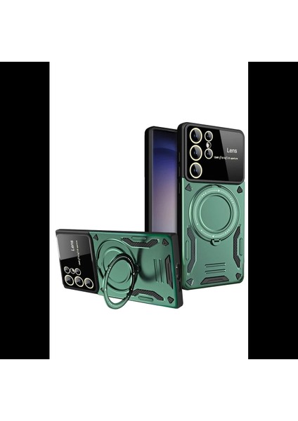 Samsung Galaxy S24 Ultra Kılıf Joy Lens Standlı Kapak