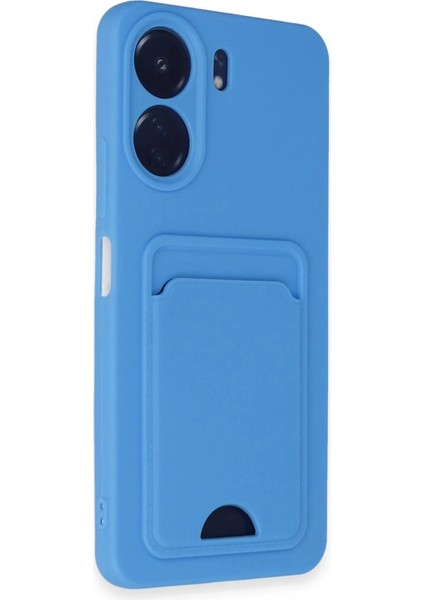 Xiaomi Redmi 13C Kılıf Kelvin Kartvizitli Silikon - Mavi fiyatları