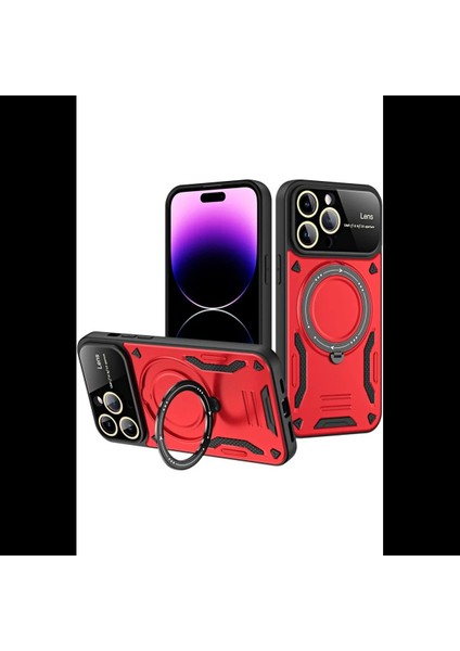 iPhone 16 Pro Max Kılıf Joy Lens Standlı Kapak