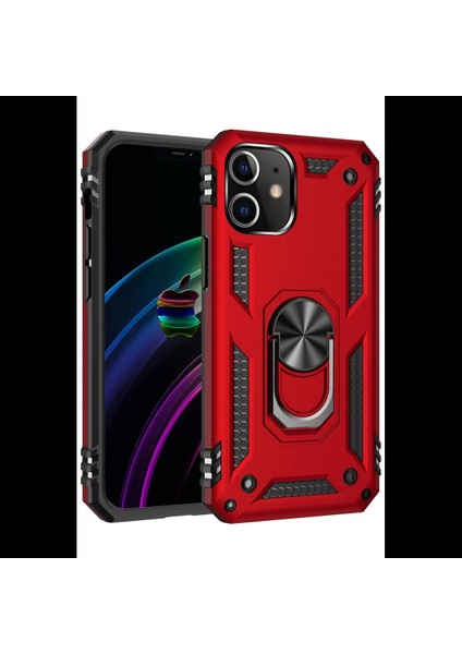 iPhone 12 Kılıf Sofya Yüzüklü Silikon Kapak