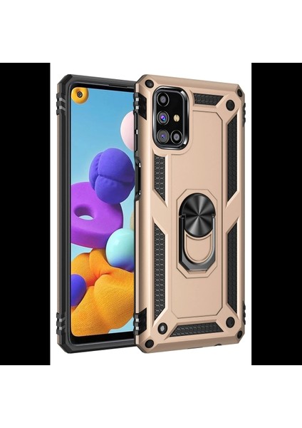 Samsung Galaxy M31S Kılıf Sofya Yüzüklü Silikon Kapak