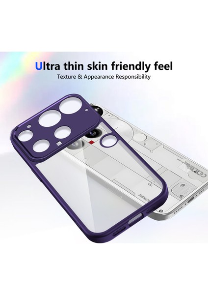 Nothing Phone 3,için Eabhulie Kılıf, Kamera Lens Korumalı Hibrit 2'si 1 Arada Şeffaf Kılıf-Mor (Yurt Dışından) fırsatları