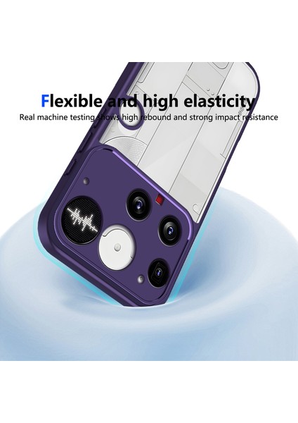 Nothing Phone 3,için Eabhulie Kılıf, Kamera Lens Korumalı Hibrit 2'si 1 Arada Şeffaf Kılıf-Mor (Yurt Dışından) indirimleri