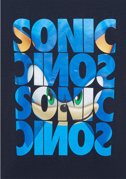 Sonic Baskılı Lacivert Tişört 6610307-70490