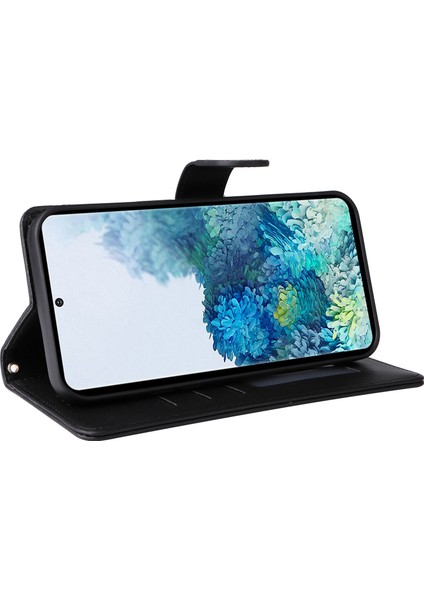 Samsung Galaxy S20 Plus 4g/5g Için El Kayışı ve Kart Yuvalı Premium Deri Cüzdan Kılıf-Siyah (Yurt Dışından) fiyatları