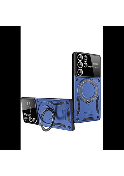 Samsung Galaxy S24 Ultra Kılıf Joy Lens Standlı Kapak
