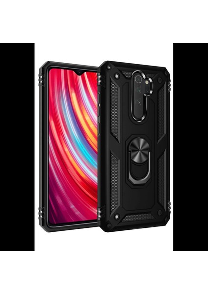 Xiaomi Redmi Note 8 Pro Kılıf Sofya Yüzüklü Silikon Kapak