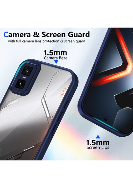 Infinix Gt 30 Pro,için Eabhulie Kılıf, Kamera Lens Korumalı Hibrit 2'si 1 Arada Şeffaf Kılıf-Blue (Yurt Dışından) fiyatları