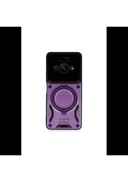 Xiaomi Poco C61 Kılıf Joy Lens Standlı Kapak