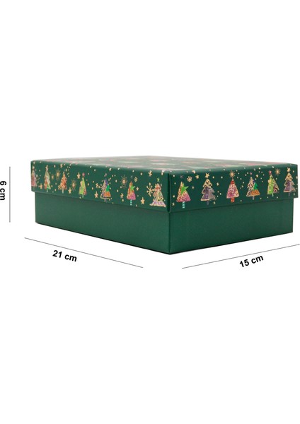 15×21×6 cm Premium Hediye Kutusu – Yılbaşı Temalı Özel Tasarım Model 2 No4 fiyatları