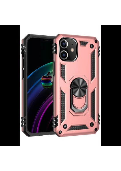 iPhone 12 Mini Kılıf Sofya Yüzüklü Silikon Kapak