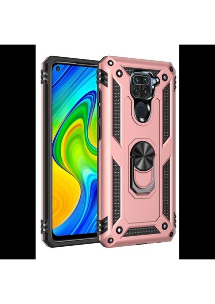 Xiaomi Redmi Note 9 Kılıf Sofya Yüzüklü Silikon Kapak