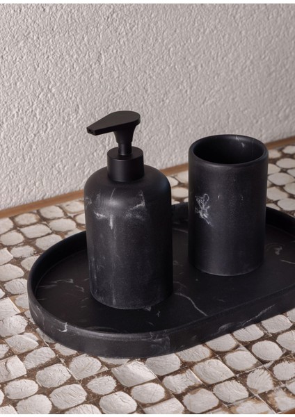 Marble Banyo Seti Siyah Siyah 3 Parça indirimleri