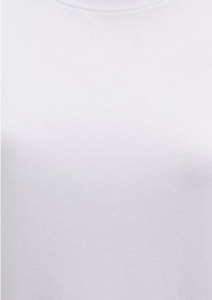 Beyaz Basic Tişört 1612916-620