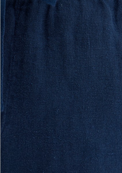 Lacivert Keten Şort 0410103-82183