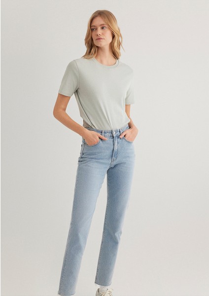 Yeşil Basic Tişört 1612916-70084