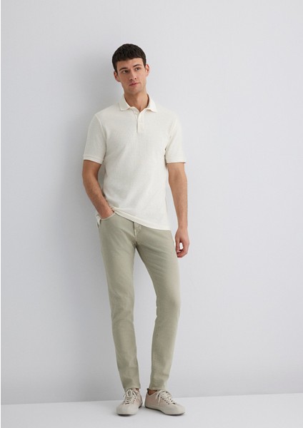James Soluk Yeşil Comfort Gabardin Pantolon 0042489454