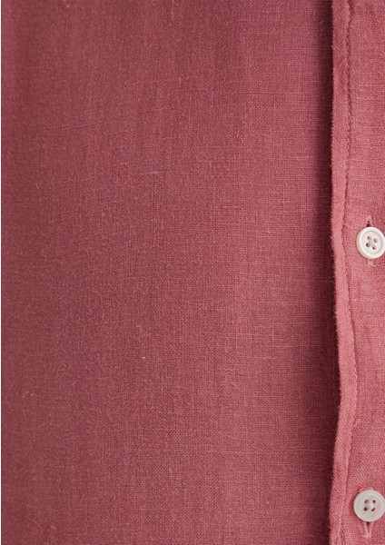 Pembe Keten Gömlek 0211472-71104