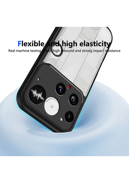 Nothing Phone 3,için Eabhulie Kılıf, Kamera Lens Korumalı Hibrit 2'si 1 Arada Şeffaf Kılıf-Siyah (Yurt Dışından) indirimleri