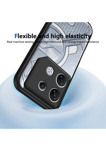 Infinix Gt 20 Pro,için Eabhulie Kılıf, Kamera Lens Korumalı Hibrit 2'si 1 Arada Şeffaf Kılıf-Siyah (Yurt Dışından) fırsatları