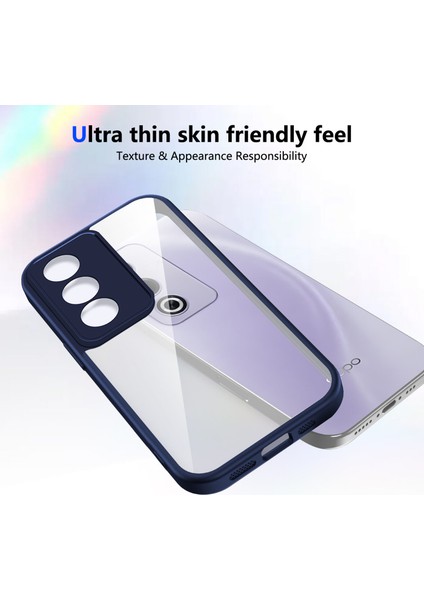 Oppo K12X,IÇIN Eabhulie Kılıf, Kamera Lens Korumalı Hibrit 2'si 1 Arada Şeffaf Kılıf-Blue (Yurt Dışından) fırsatları