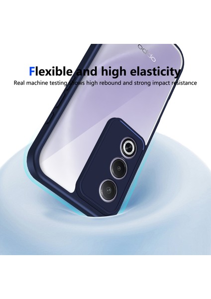 Oppo K12X,IÇIN Eabhulie Kılıf, Kamera Lens Korumalı Hibrit 2'si 1 Arada Şeffaf Kılıf-Blue (Yurt Dışından) indirimleri