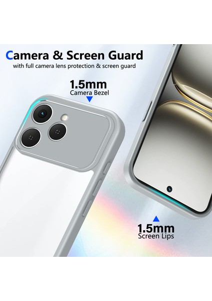 Tecno Spark 40,için Eabhulie Kılıf, Kamera Lens Korumalı Hibrit 2'si 1 Arada Şeffaf Kılıf-Gri (Yurt Dışından) fiyatları