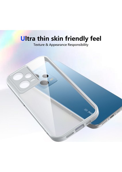 Xiaomi Redmi Note 12 5g,için Eabhulie Kılıf, Kamera Lens Korumalı Hibrit 2'si 1 Arada Şeffaf Kılıf-Gri (Yurt Dışından) fırsatları