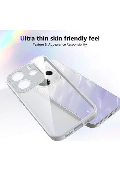 Xiaomi Redmi Note 14 4g,için Eabhulie Kılıf, Kamera Lens Korumalı Hibrit 2'si 1 Arada Şeffaf Kılıf-Gri (Yurt Dışından) fırsatları
