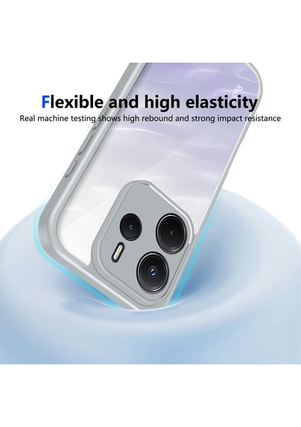 Xiaomi Redmi Note 14 4g,için Eabhulie Kılıf, Kamera Lens Korumalı Hibrit 2'si 1 Arada Şeffaf Kılıf-Gri (Yurt Dışından) indirimleri