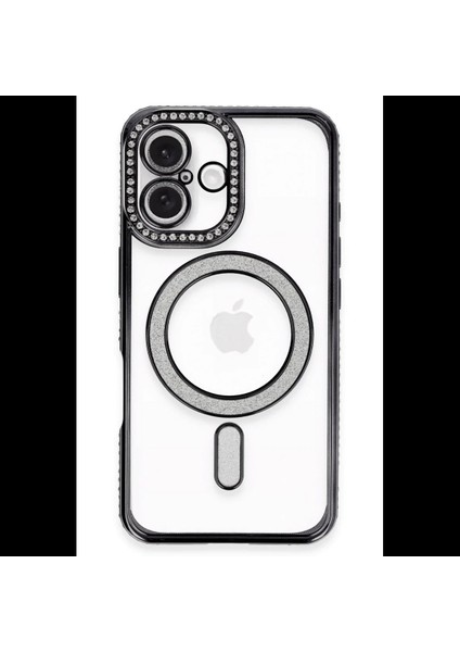 iPhone 16 Plus Kılıf Joke Simli Magneticsafe Kılıf